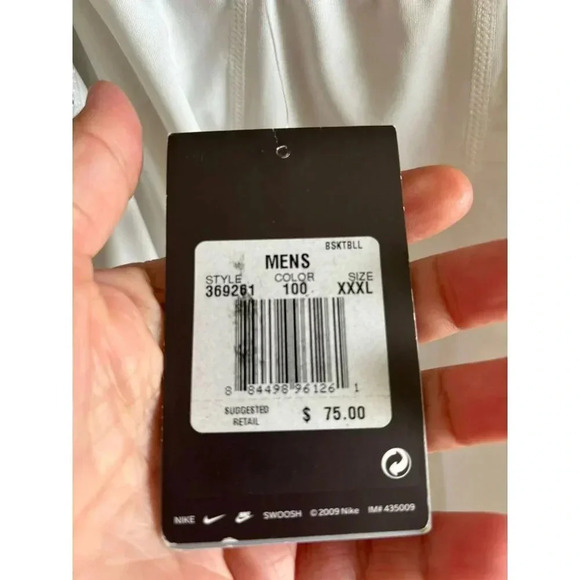 Nike Pro Mens Compression Shorts Black Padded Dri-Fit Elastic Waist White Sz 3XL - Picture 5 of 6